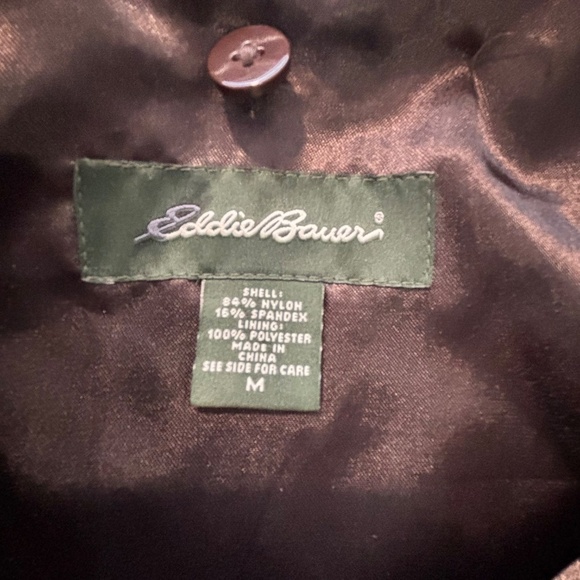 Eddie Bauer brown jacket with removable liner size M (read description) - Picture 10 of 16